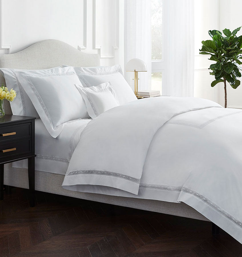 SFERRA Giza 45 Lace Flat Sheet