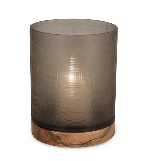 Guaxs Aran Lantern - Smoke Grey/Walnut