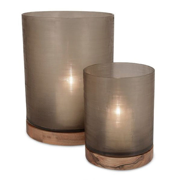 Guaxs Aran Lantern - Smoke Grey/Walnut