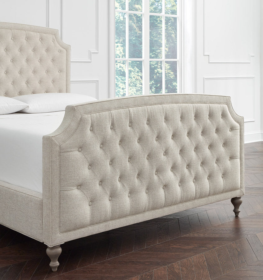 Ashville Upholstered Bed with Footboard