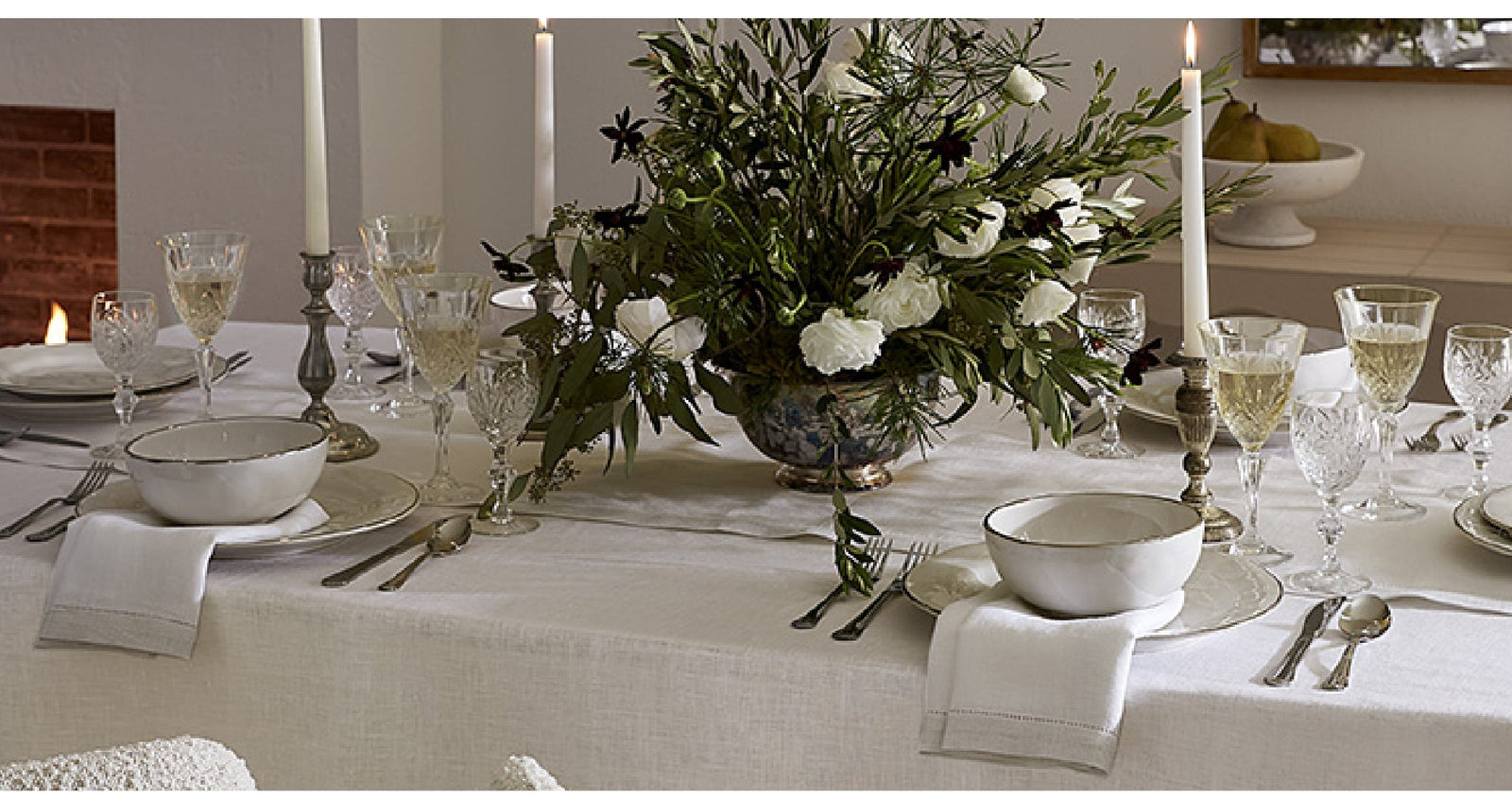 Filetto Table Linens