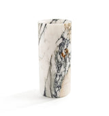 Fiammetta V Italian Marble Cylindrical Vase